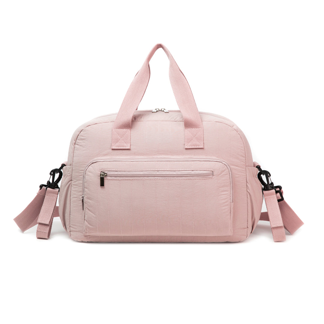Moon Veira Diaper Bag Backpack – Multifunctional 3-in-1 Shoulder Bag, Backpack & Stroller Bag - Beige/Green/Pink