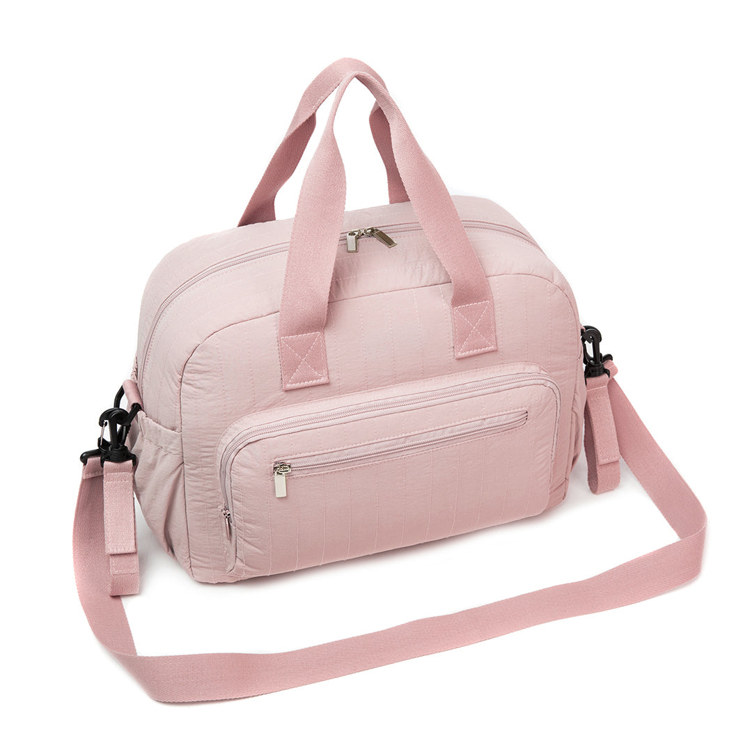 Moon Veira Diaper Bag Backpack – Multifunctional 3-in-1 Shoulder Bag, Backpack & Stroller Bag - Beige/Green/Pink