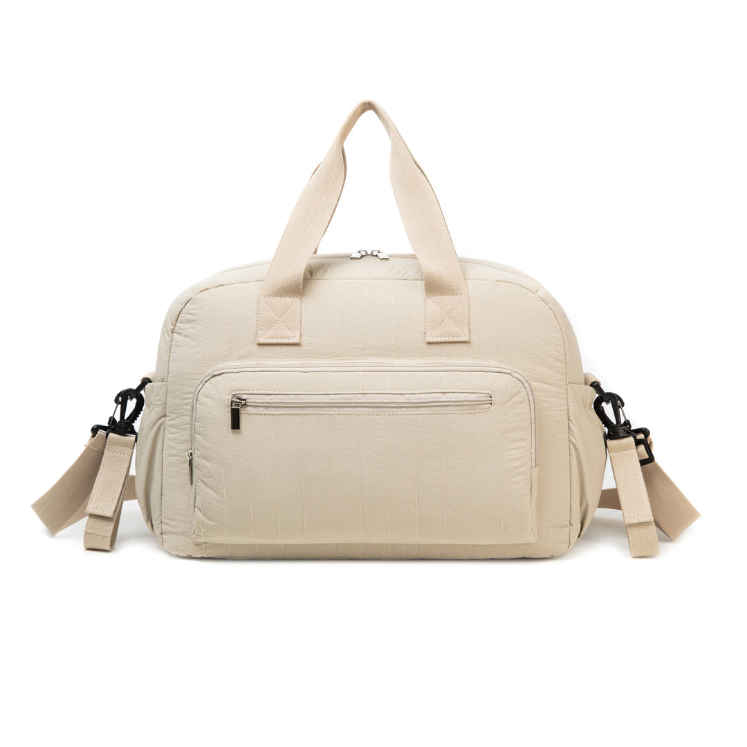 Moon Veira Diaper Bag Backpack – Multifunctional 3-in-1 Shoulder Bag, Backpack & Stroller Bag - Beige/Green/Pink