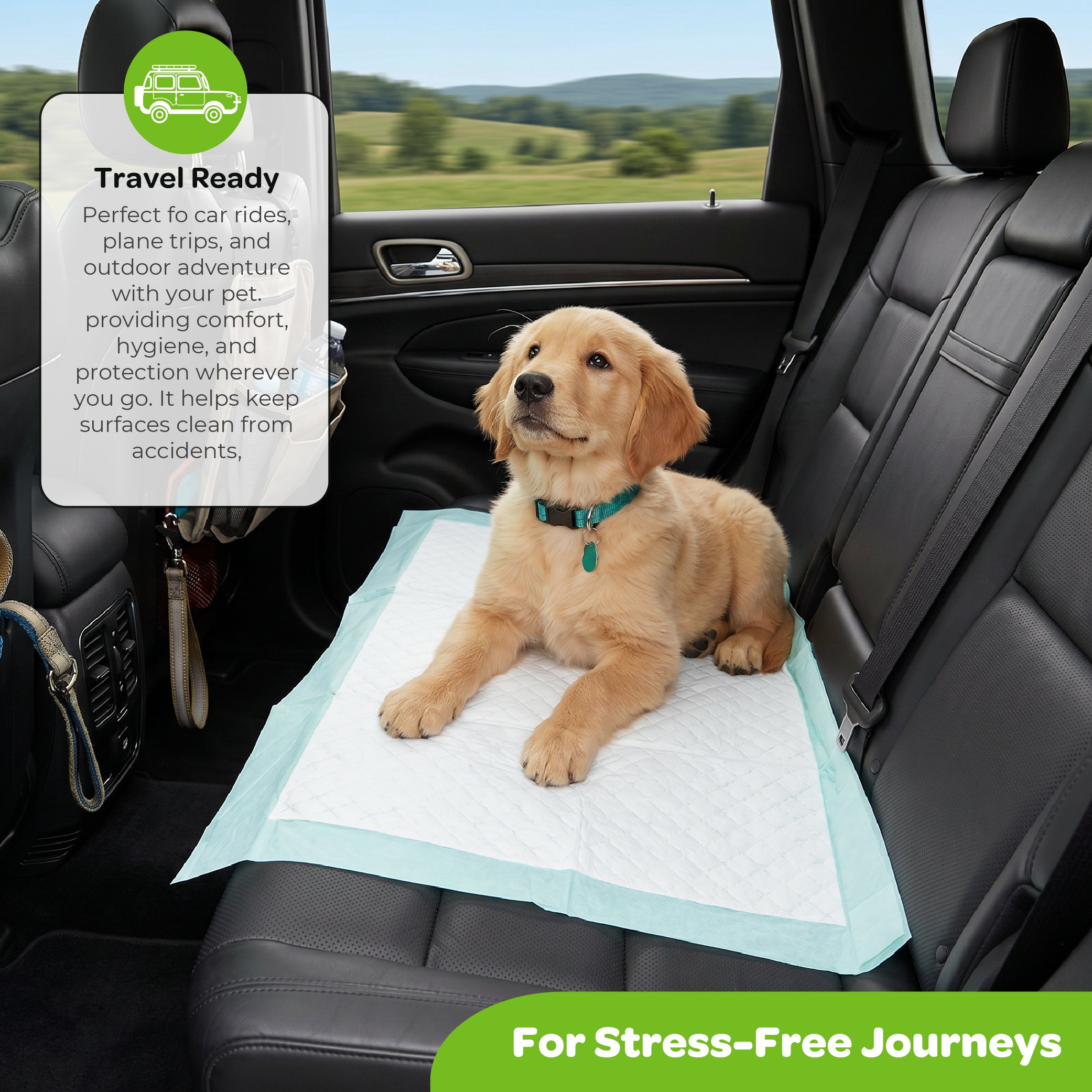 MOON Pawzi Pet Training Pads – Super Absorbent 50 Pack