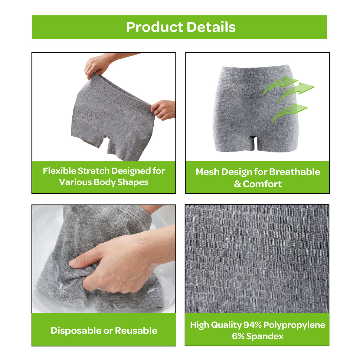 MOON Disposable Postpartum Underwear – Grey
