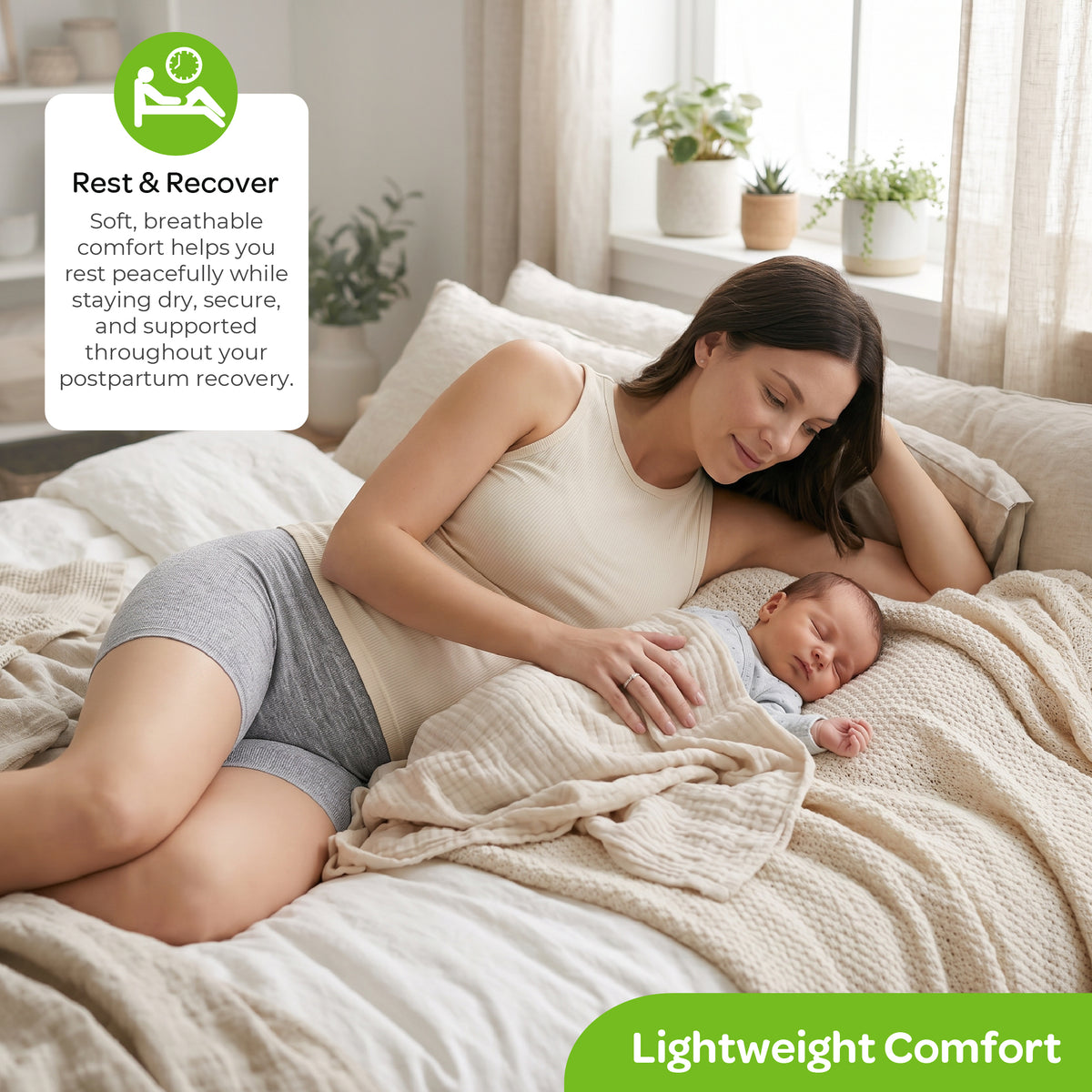 MOON Disposable Postpartum Underwear – Grey