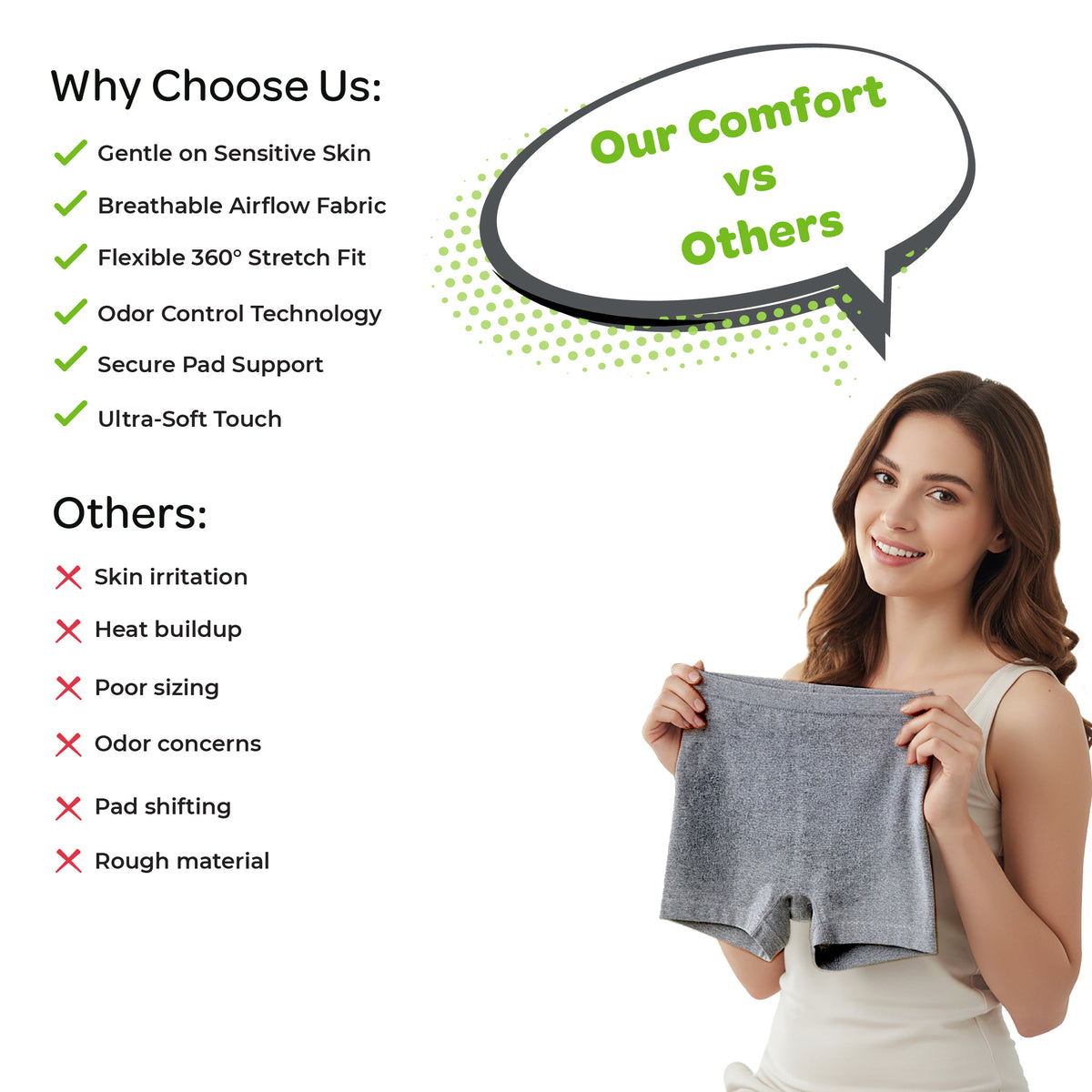 MOON Disposable Postpartum Underwear – Grey
