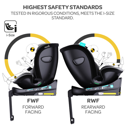 مقعد سيارة MOON i-Size دوار 360° GYRO PRO Plus