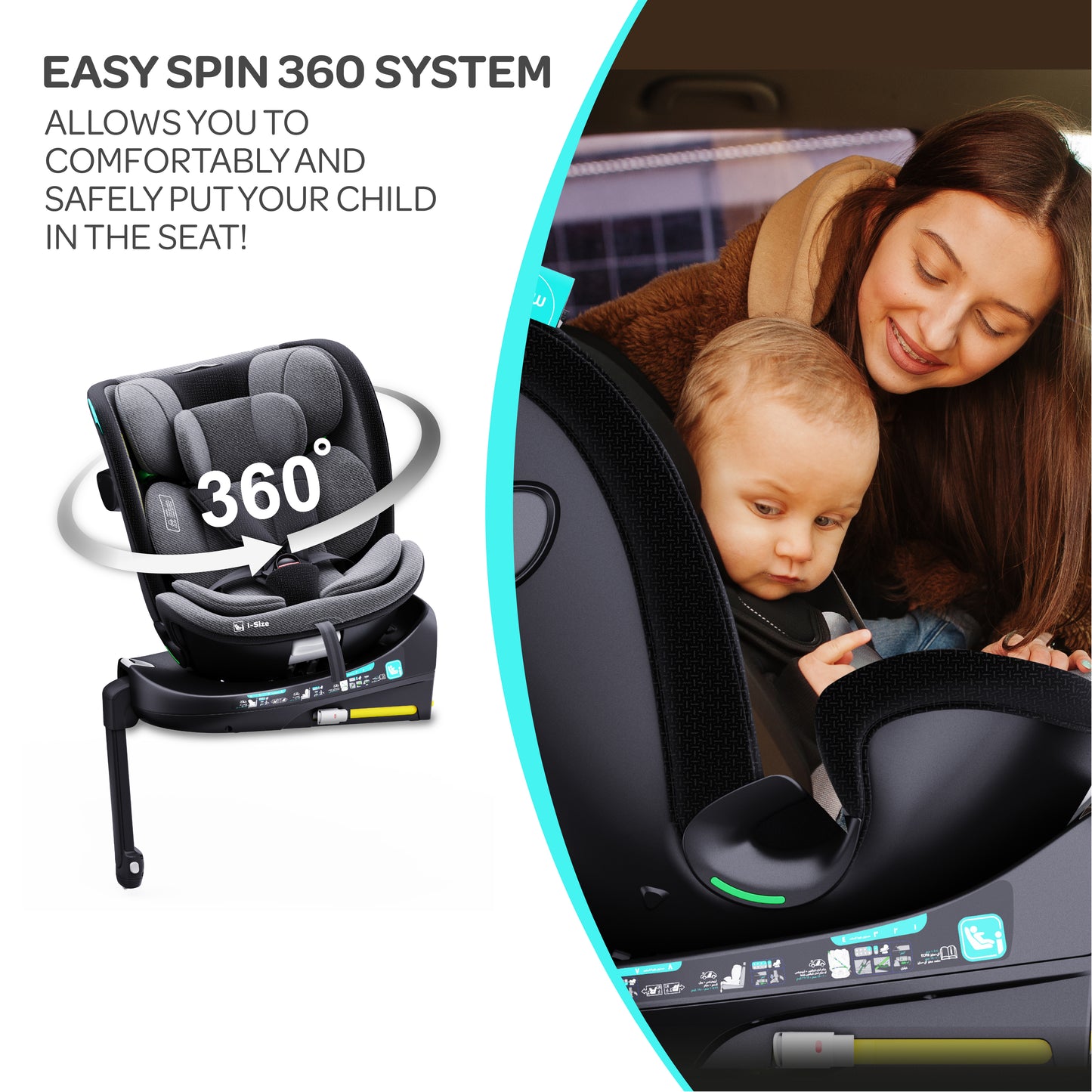 MOON  i-Size 360° Rotating GYRO PRO Plus Car Seat