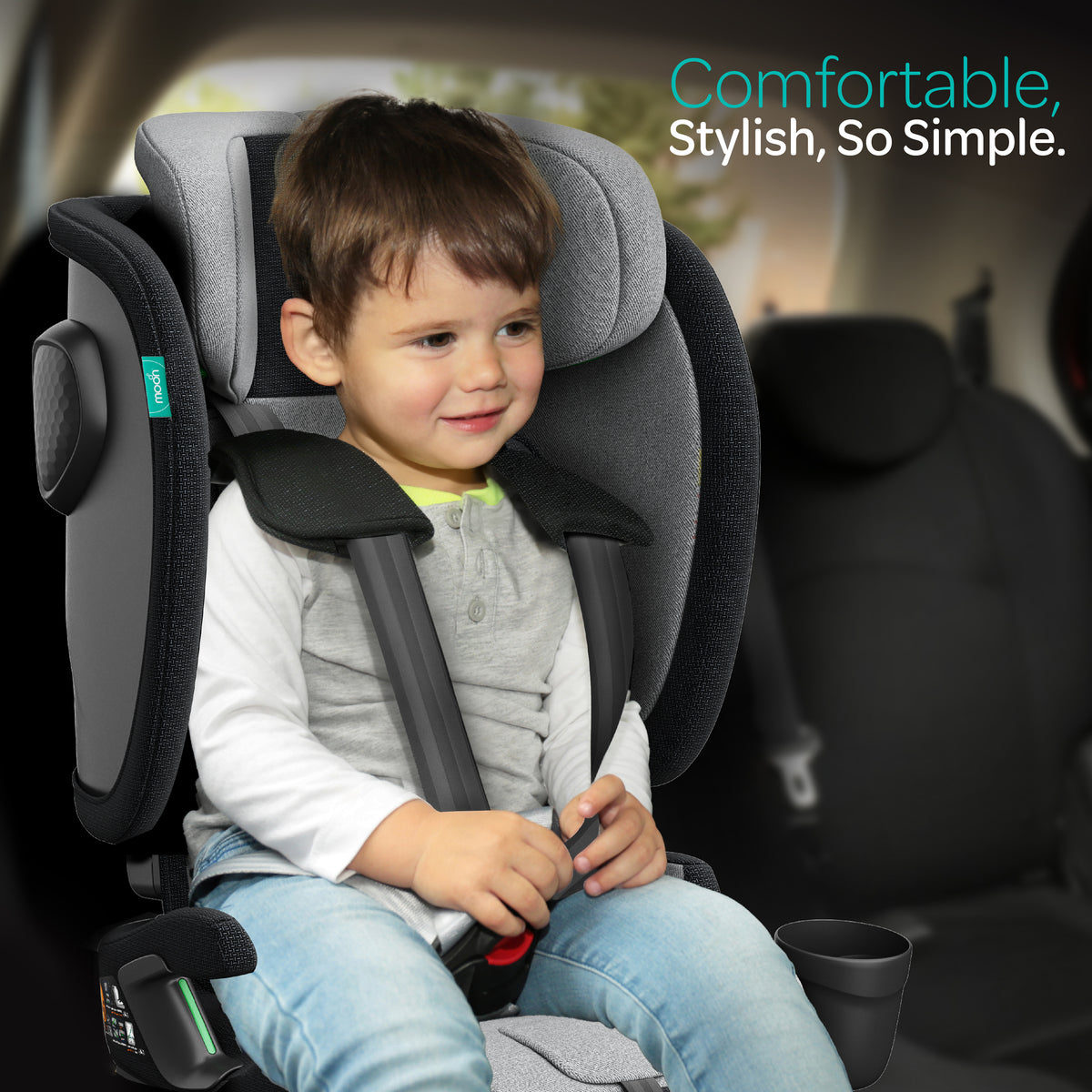 MOON Folda Max ECE R129 i-Size Foldable Car Seat with ISOFIX & Top Tether - The Moon Brand™