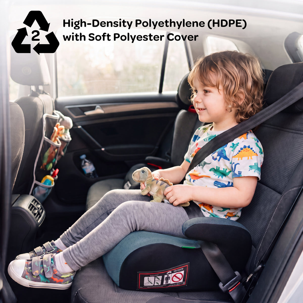 MOON Elvo Baby Booster Car Seat - Green — The Moon Brand product image