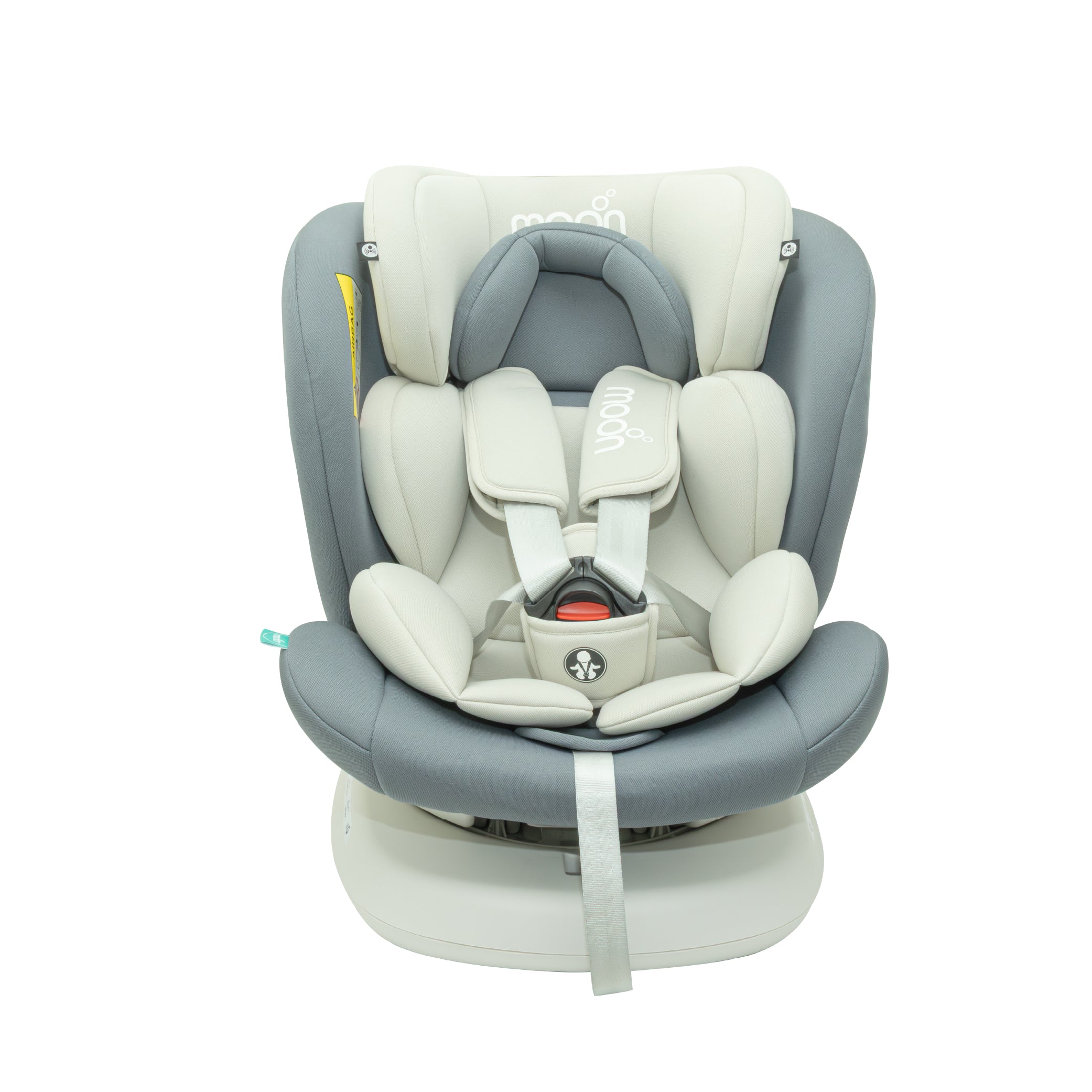 MOON Orbix 360° rotating Car Seat -0+/1/2/3, ISOFIX & Latch, Crash Tested (0-36kg)-Grey