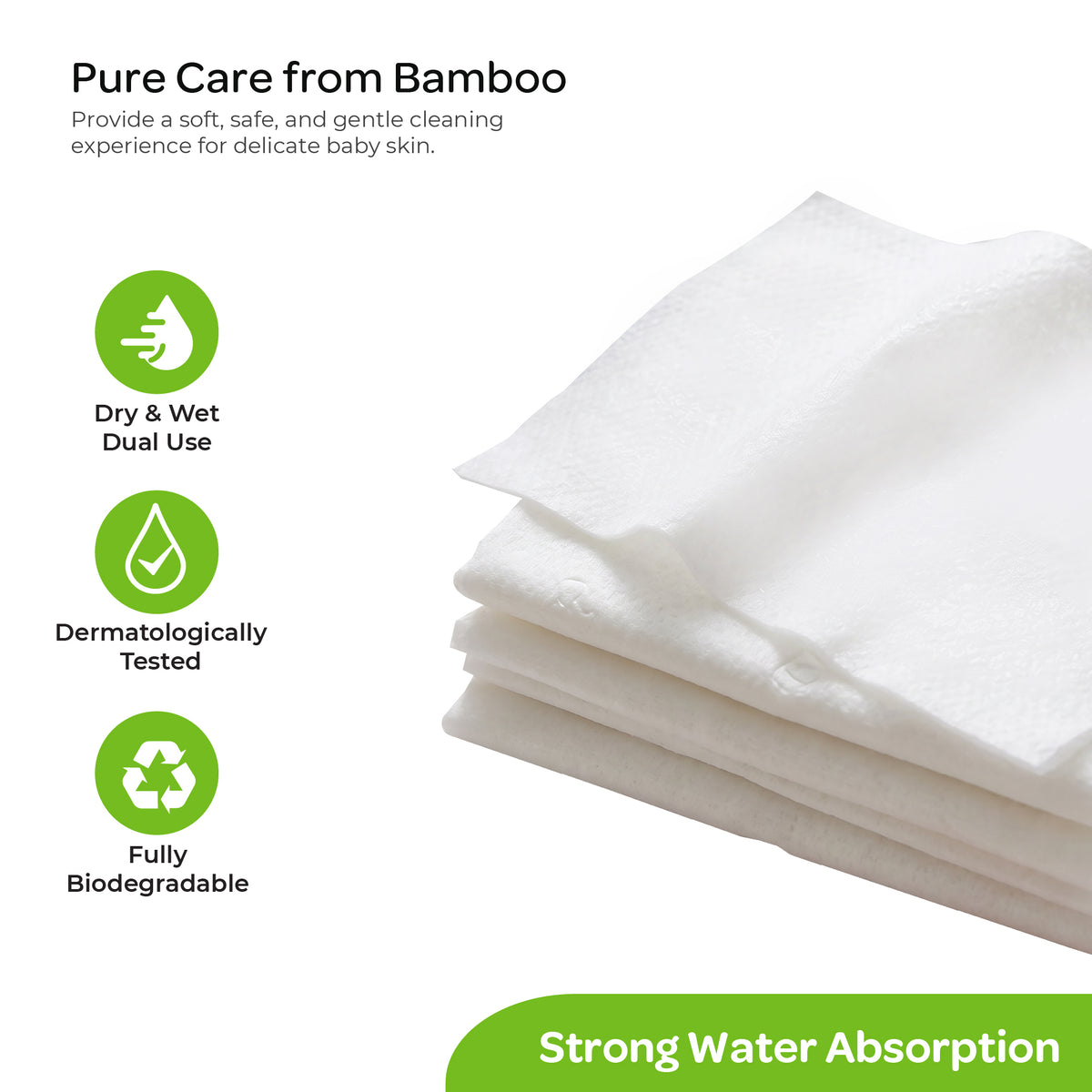 MOON Bamboo Tissues – 2-in-1 Dry & Wet Baby Wipes