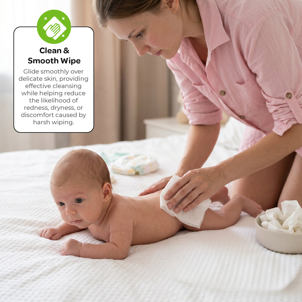 MOON Bamboo Tissues – 2-in-1 Dry & Wet Baby Wipes