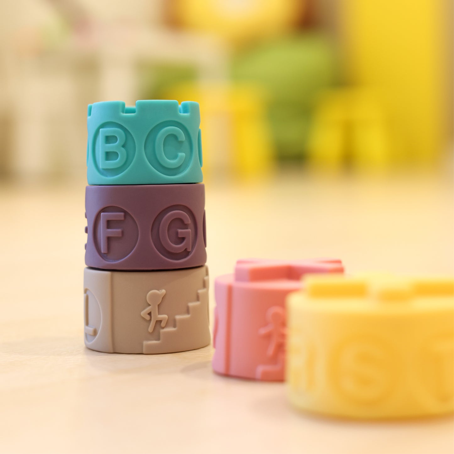 MOON baby alphabet colorful blocks