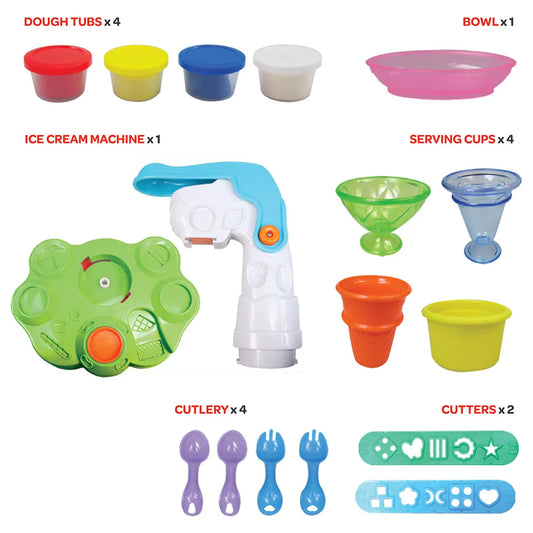 MOON Kid's Dough Ice-Cream Station- 4 x 50g dough pot.