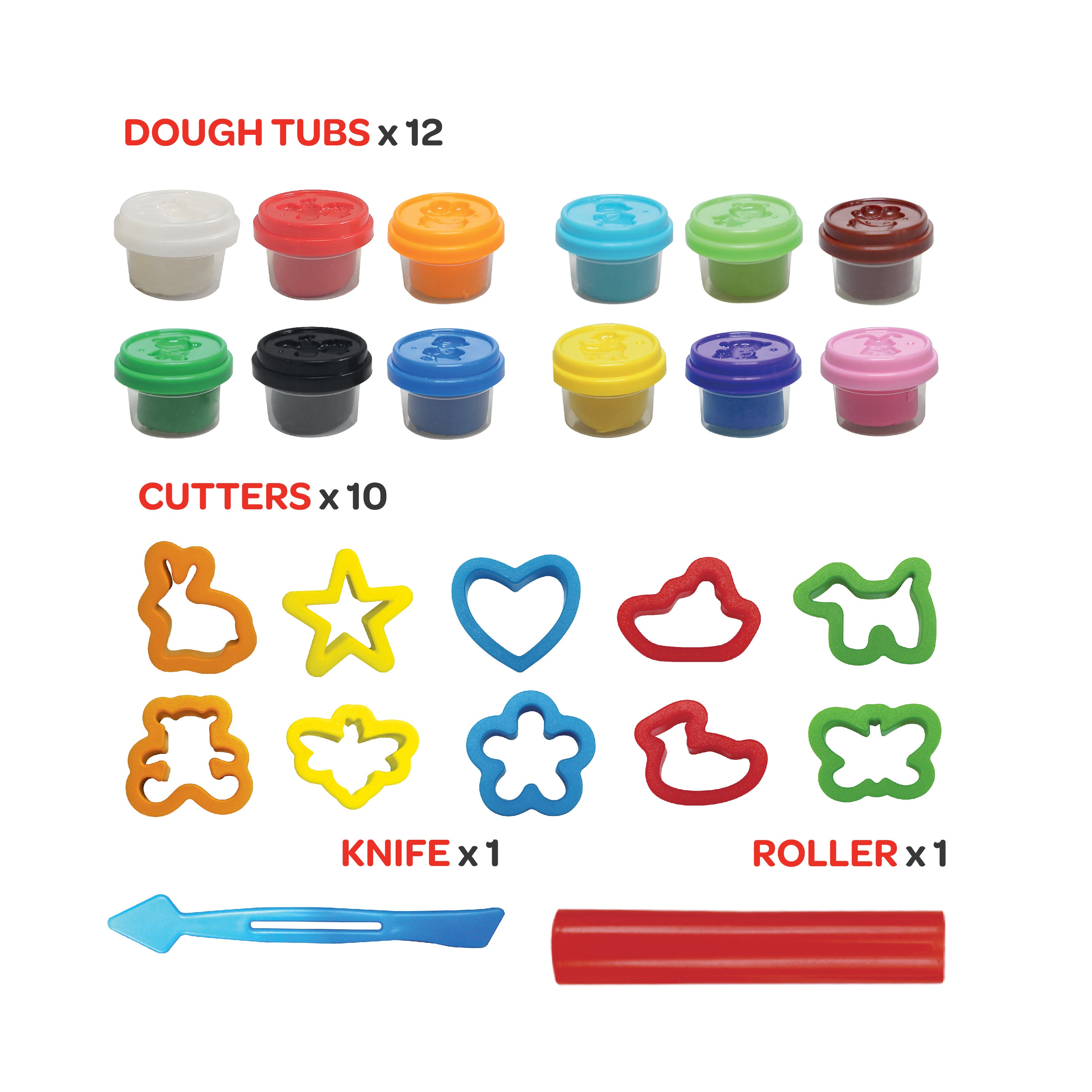 MOON Kid's Dough CREATION SET F 4 ,4 X 84 G. - The Moon Brand™