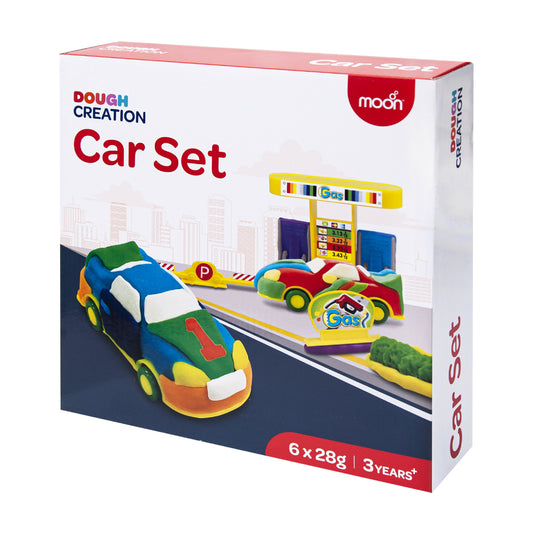 MOON Kid's Dough Car Set-6 x 1oz dough bag