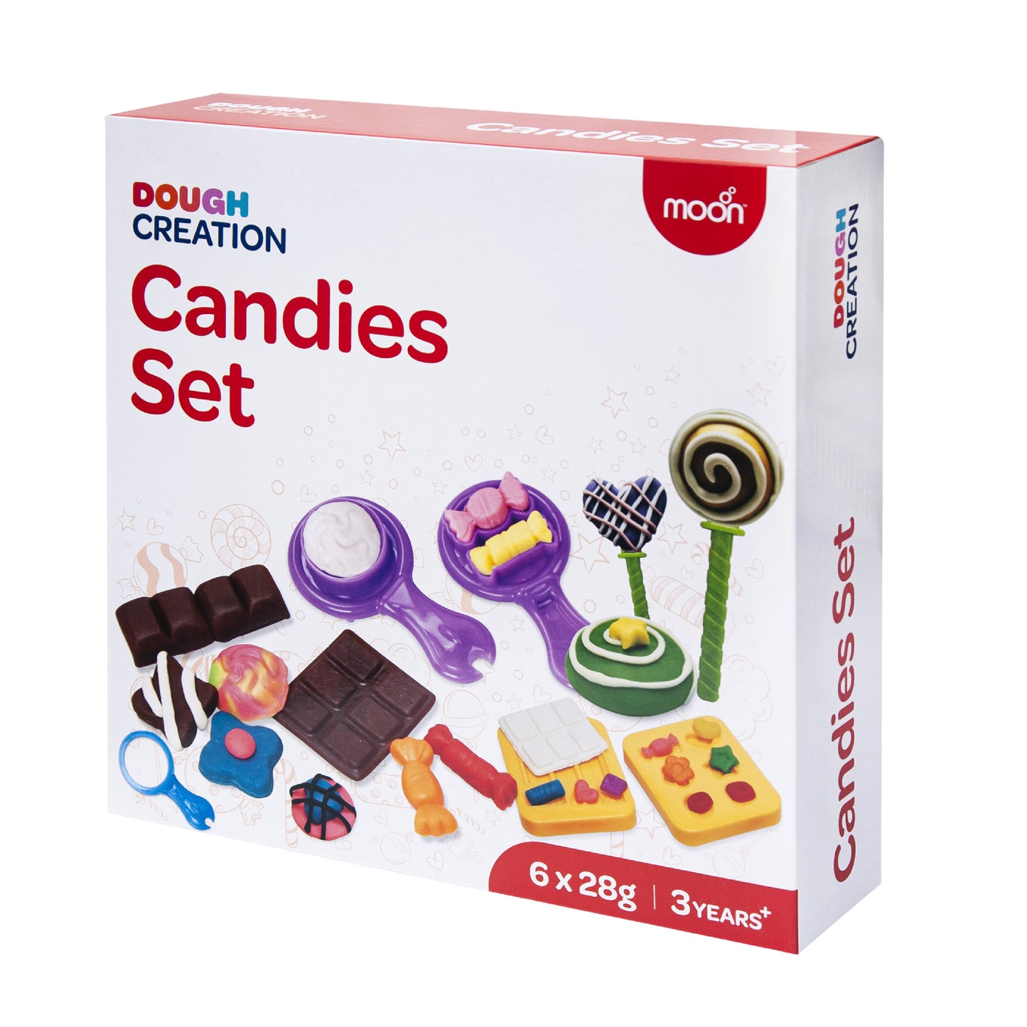 MOON Kid's Dough Candies Set-6 x 1oz dough bag.
