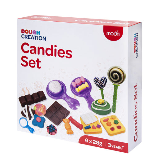 MOON Kid's Dough Candies Set-6 x 1oz dough bag.