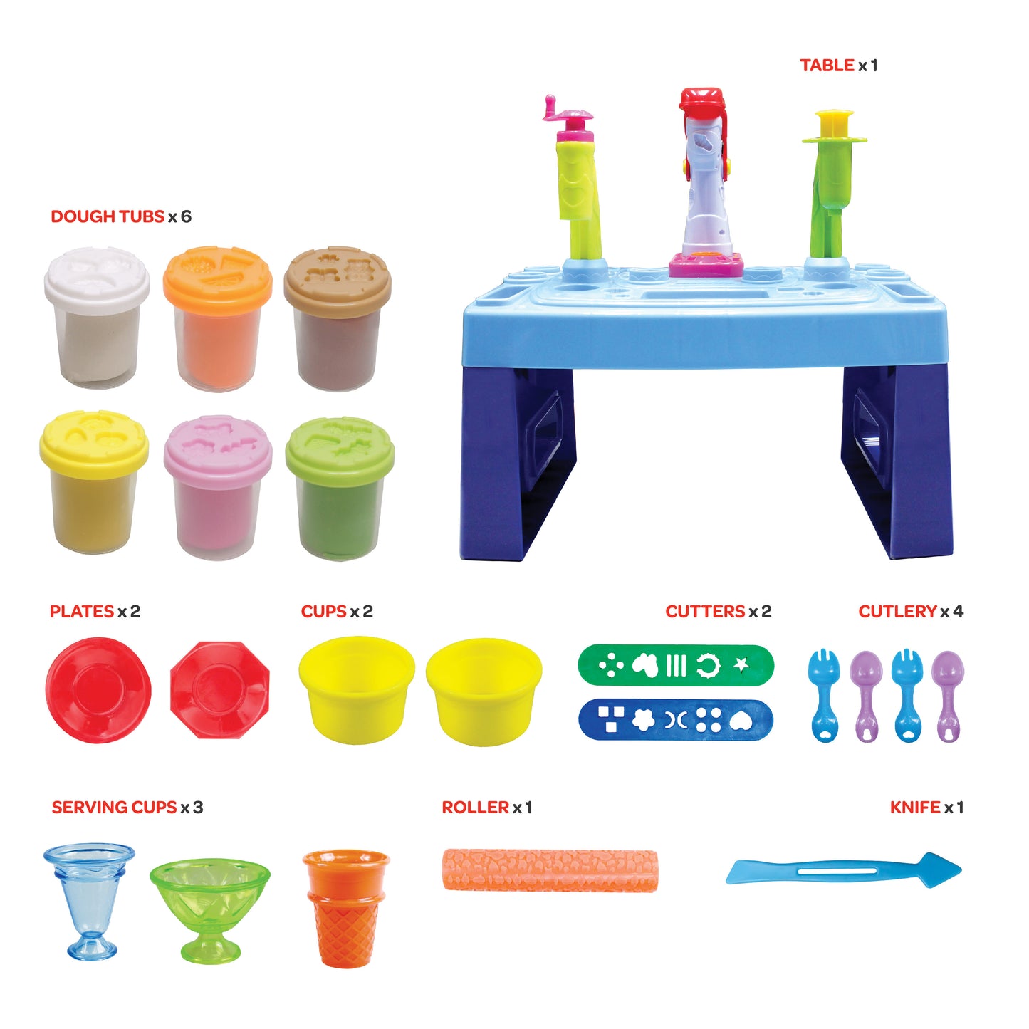 MOON Kid's Dough Candies Set-6 x 1oz dough bag.