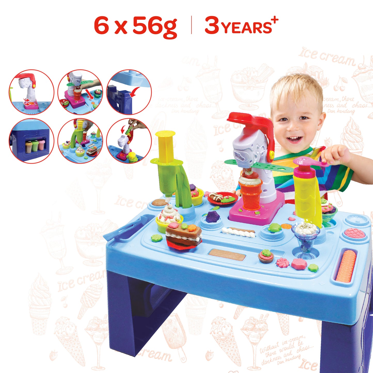 MOON Kid's Dough Candies Set-6 x 1oz dough bag.