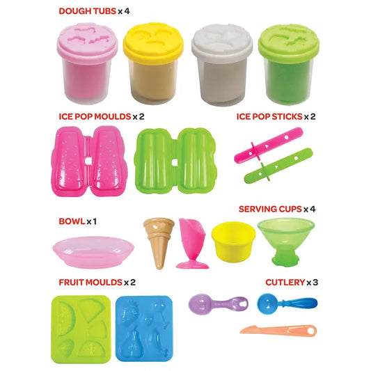 MOON Kid's Dough My Ice-cream Shop - 4 x 2oz dough pot.
