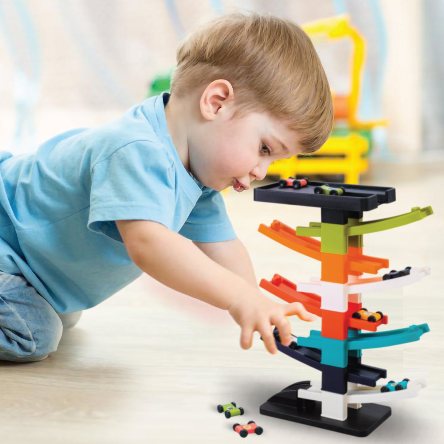 MOON Car ramp racer toys