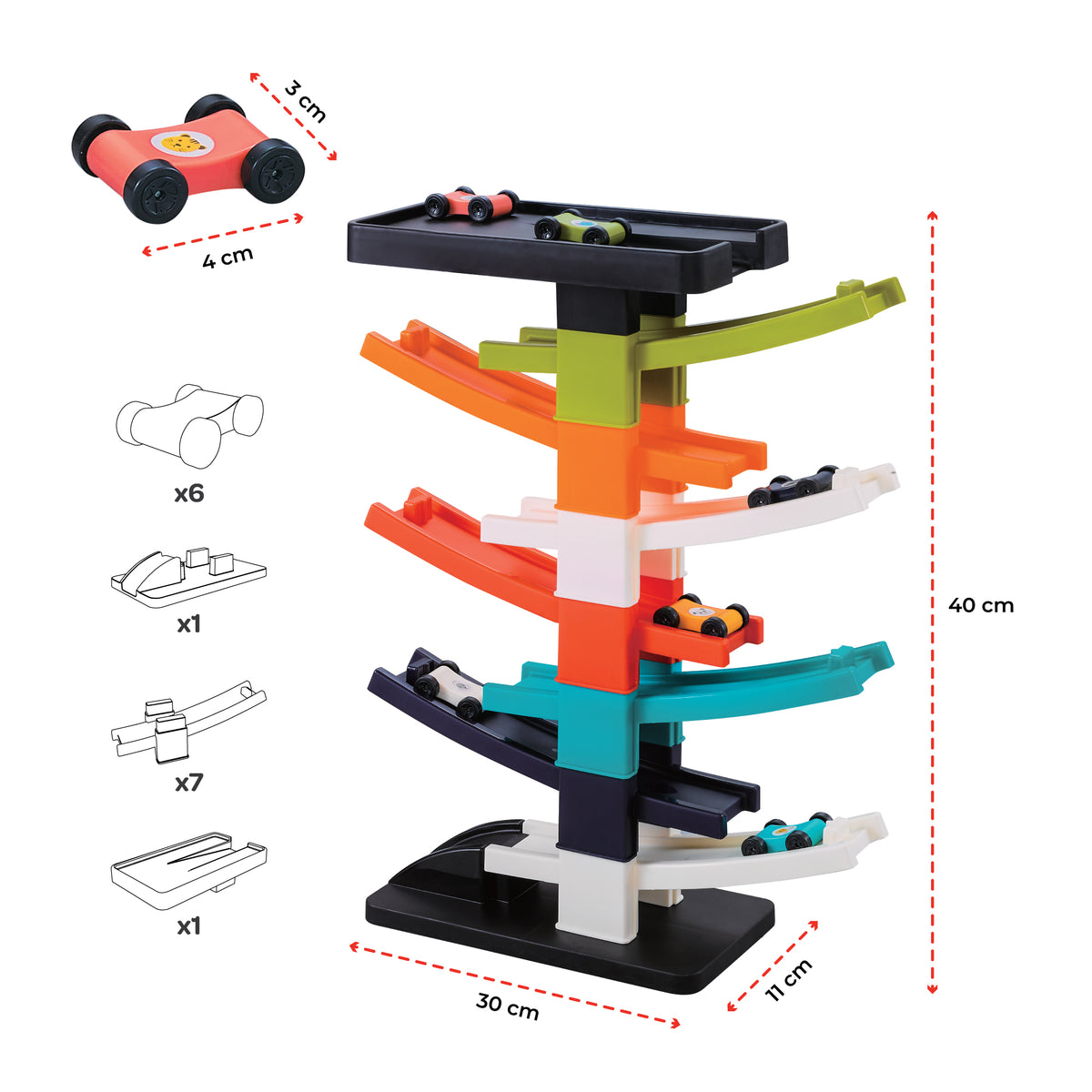 MOON Car ramp racer toys — The Moon Brand product image