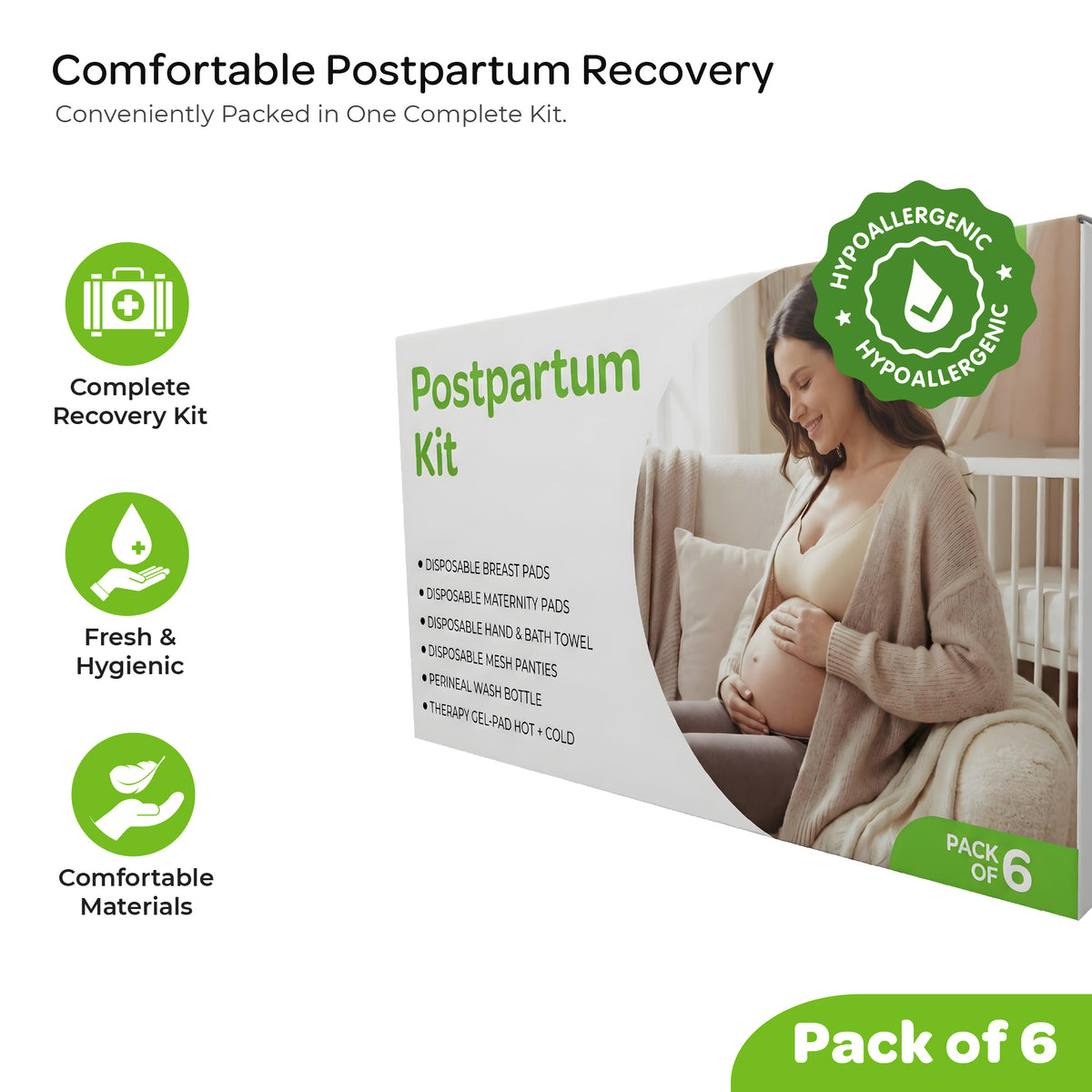 MOON Postpartum Recovery Kit | All-in-One Maternity Care Set for New Moms
