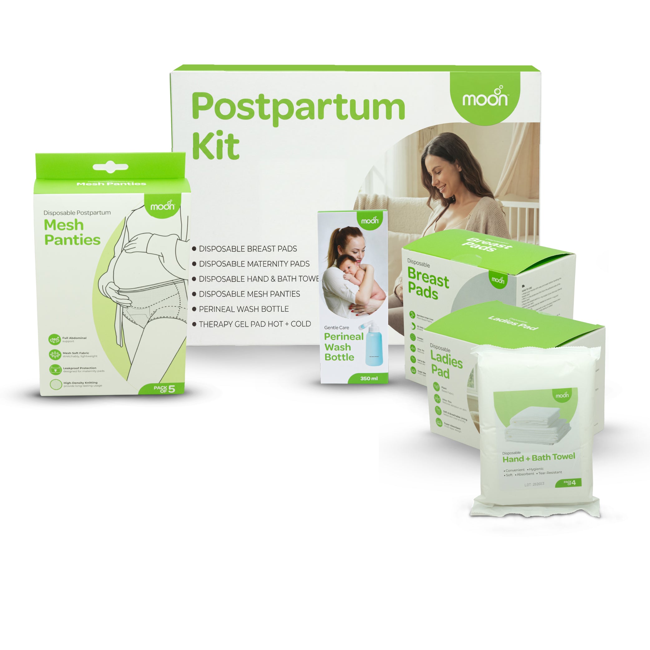 MOON Postpartum Recovery Kit | All-in-One Maternity Care Set for New Moms
