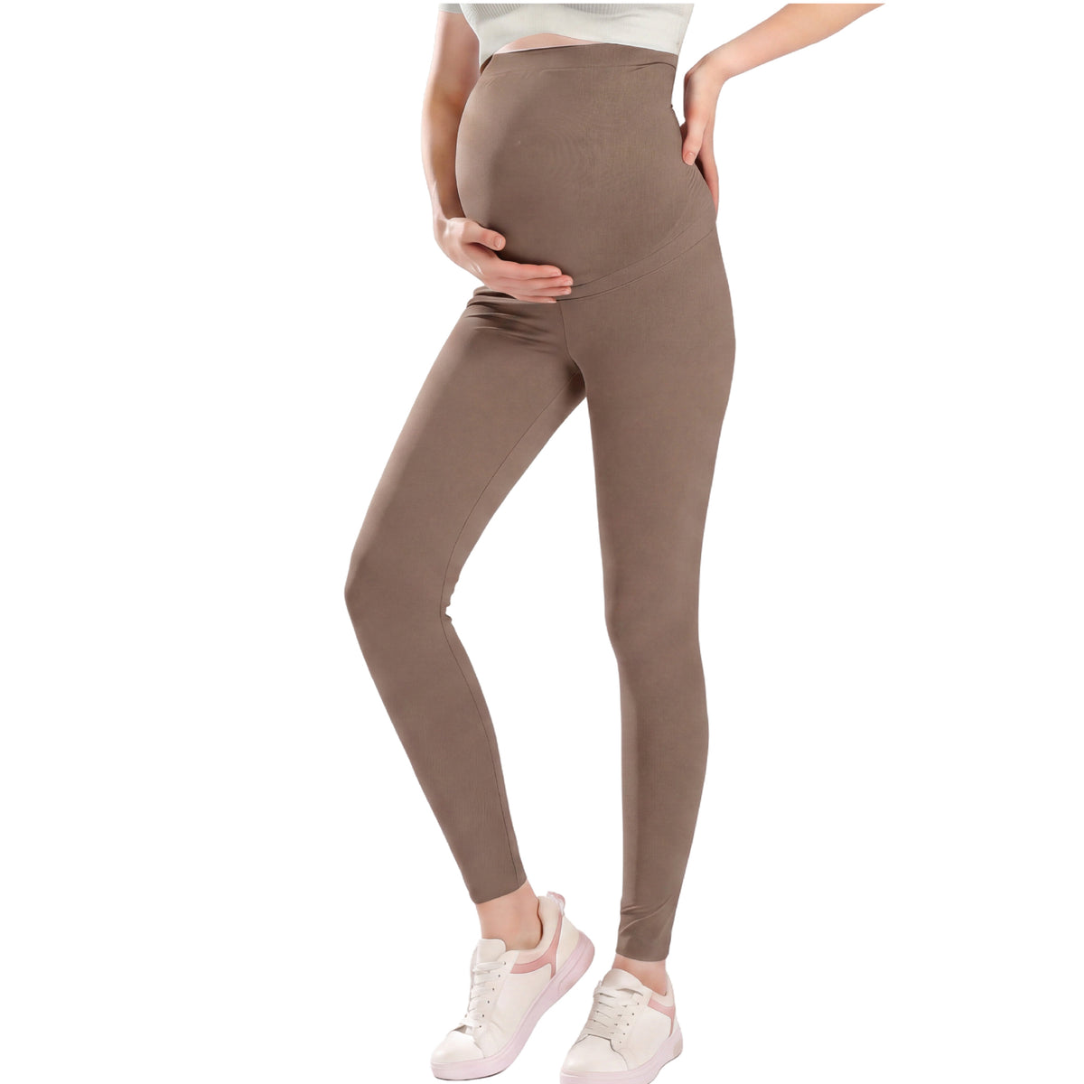 MOON Maternity Leggings – High Waist Belly Support Pregnancy Pants