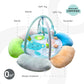 MOON Flower cushion Playmat - Bear and Sheep