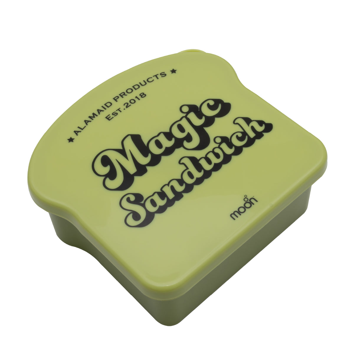 Moon Magic Sandwich Box for Kids – Bread-Shaped Lunch Container with Built-In Ice Pack Lid, 730ml