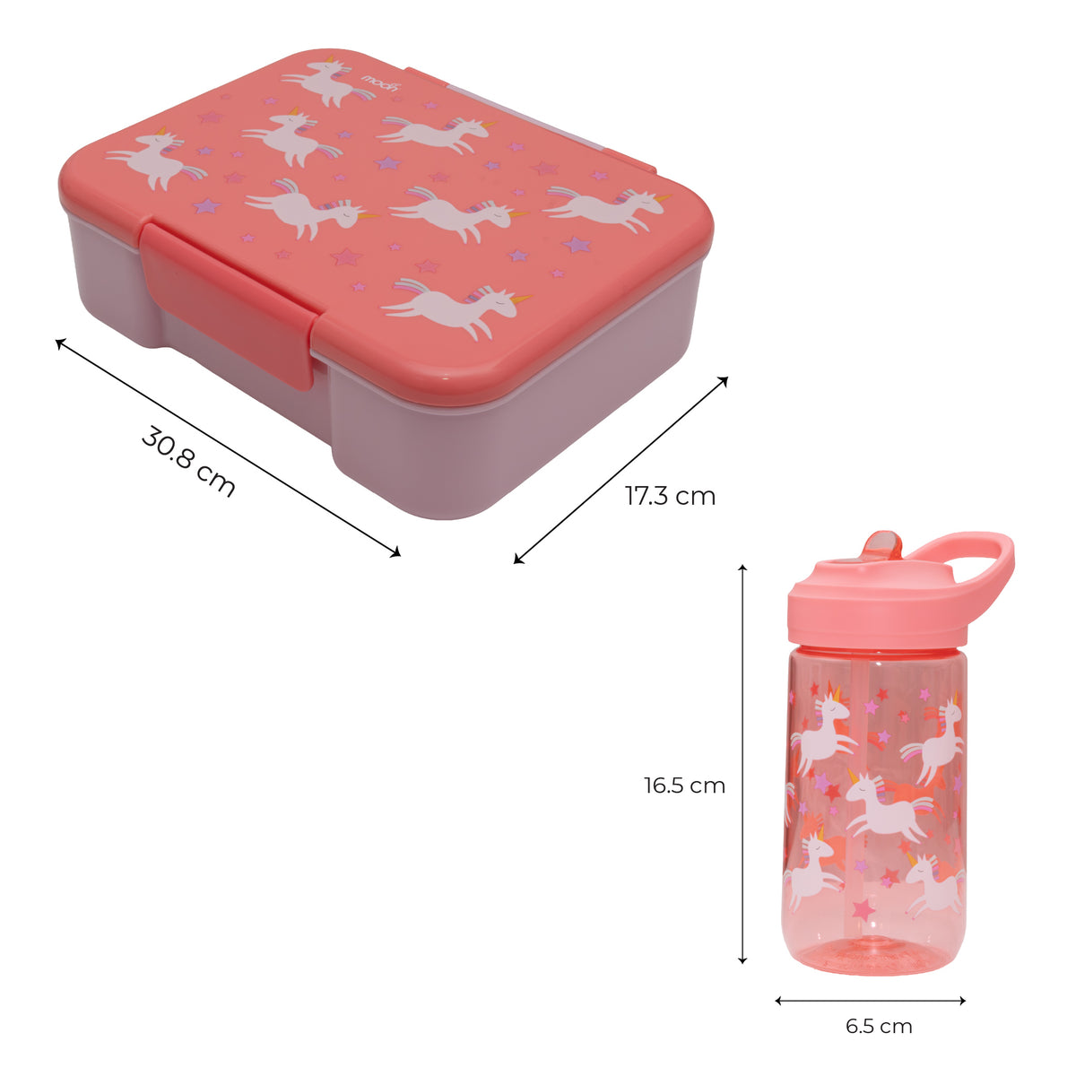 MOON Krazii Buddies Kids Lunchbox & Water Bottle Set