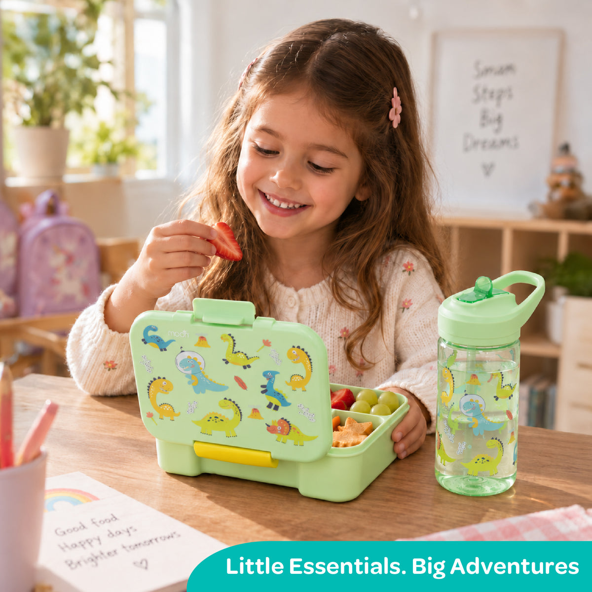 MOON Krazii Buddies Kids Lunchbox & Water Bottle Set