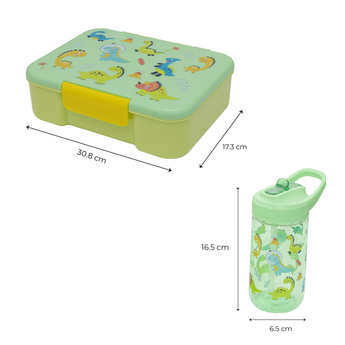 MOON Krazii Buddies Kids Lunchbox & Water Bottle Set
