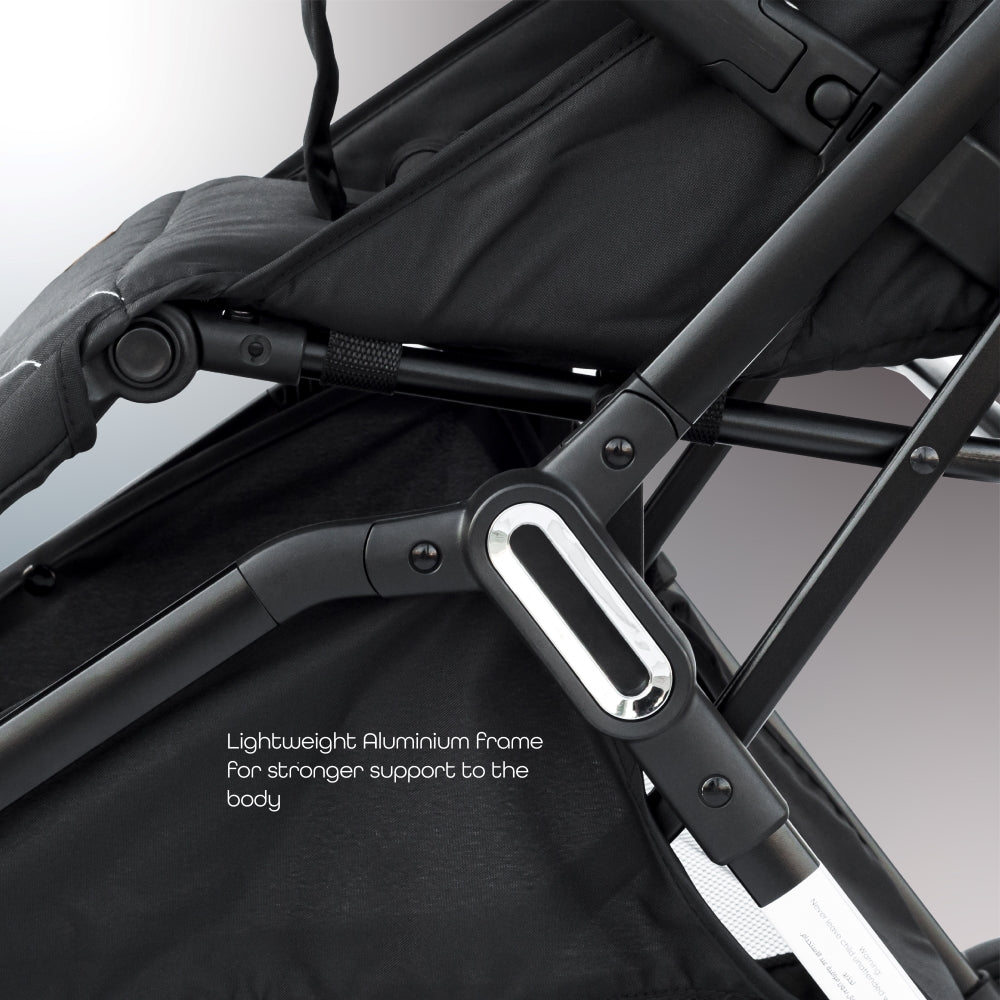 MOON Pronto Autofold stroller -Leaf Pattern — The Moon Brand product image