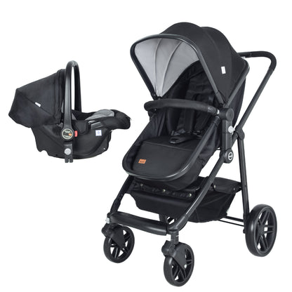 MOON Tres 3 in 1  Travel System-Black
