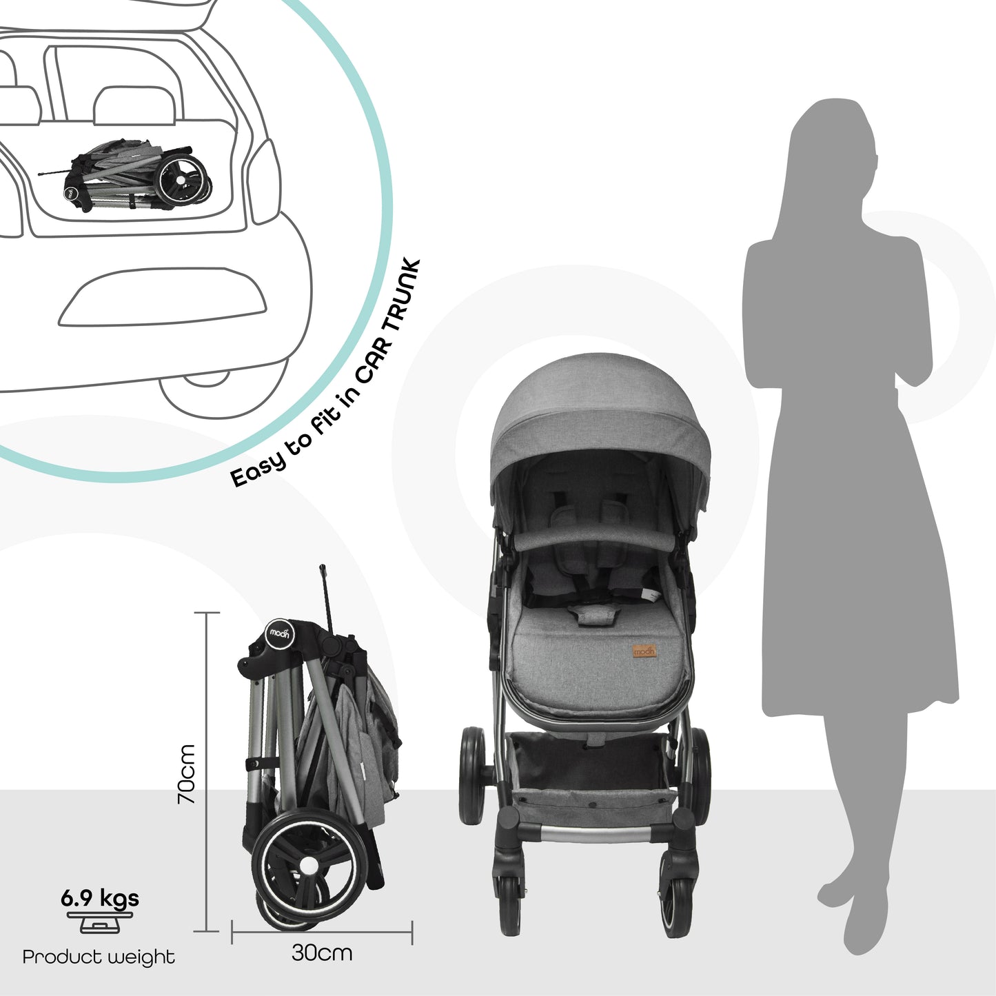 MOON Pro - 2 in 1 Stroller