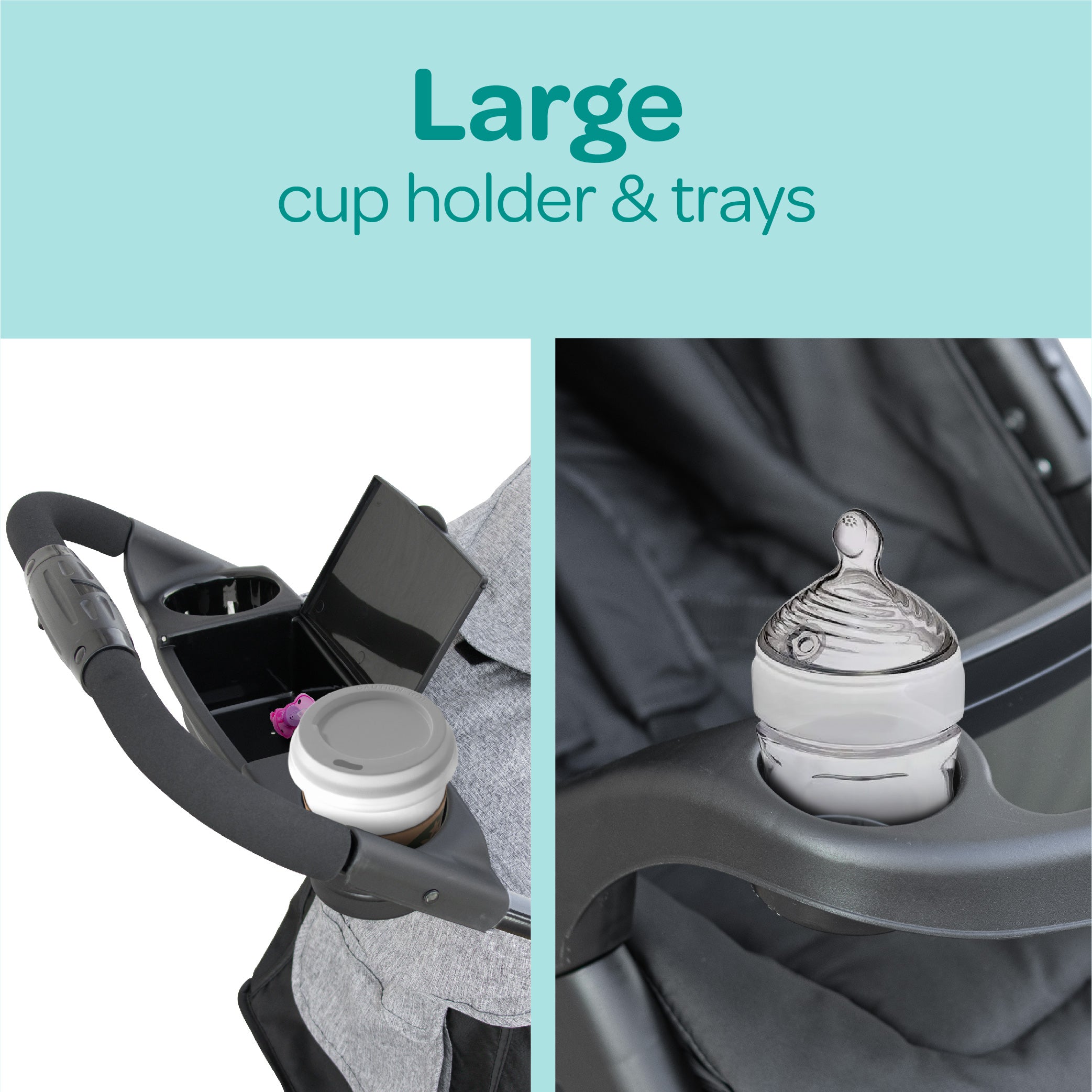 MOON Aria Baby Stroller -Black - The Moon Brand™