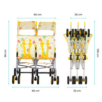MOON Jet Plus Twin Buggy-Yellow