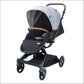 MOON Riche Advanced Baby Stroller ,360° Rotating Handle-Black