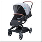 MOON Riche Advanced Baby Stroller ,360° Rotating Handle-Black