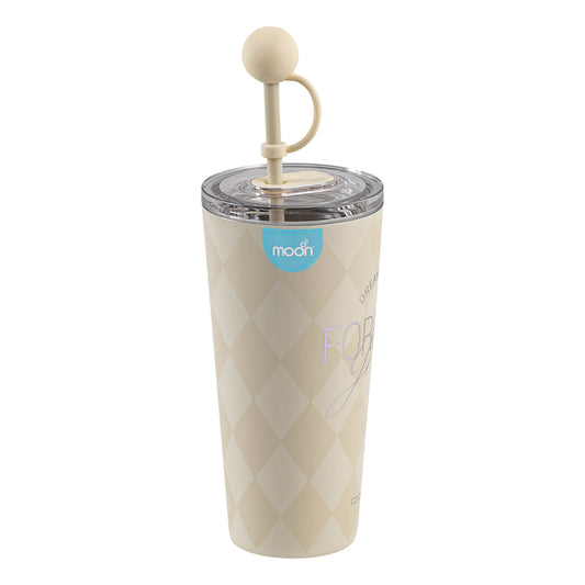 MOON Double Wall Smoothie Cup With Straw
86x86x206mm
473ml / 16oz-White