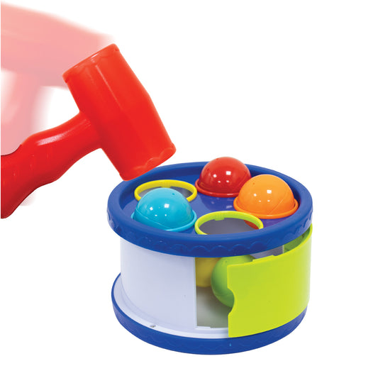MOON Hammering Drum with 5 pound Balls for Boys and Girls – 12m+