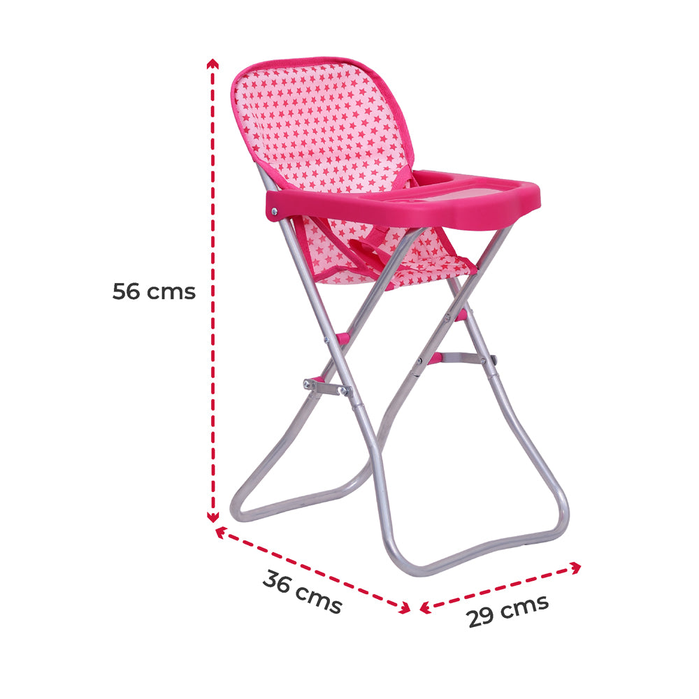 MOON Toy Doll Highchair-Pretend to play-Pink