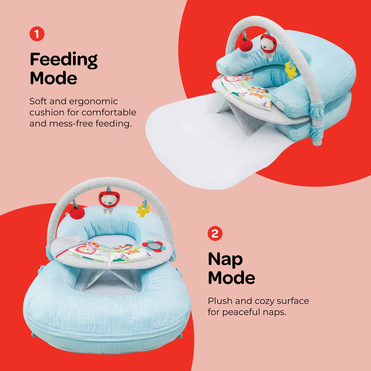 MOON Sit,Feed,Nap n Play -Blue