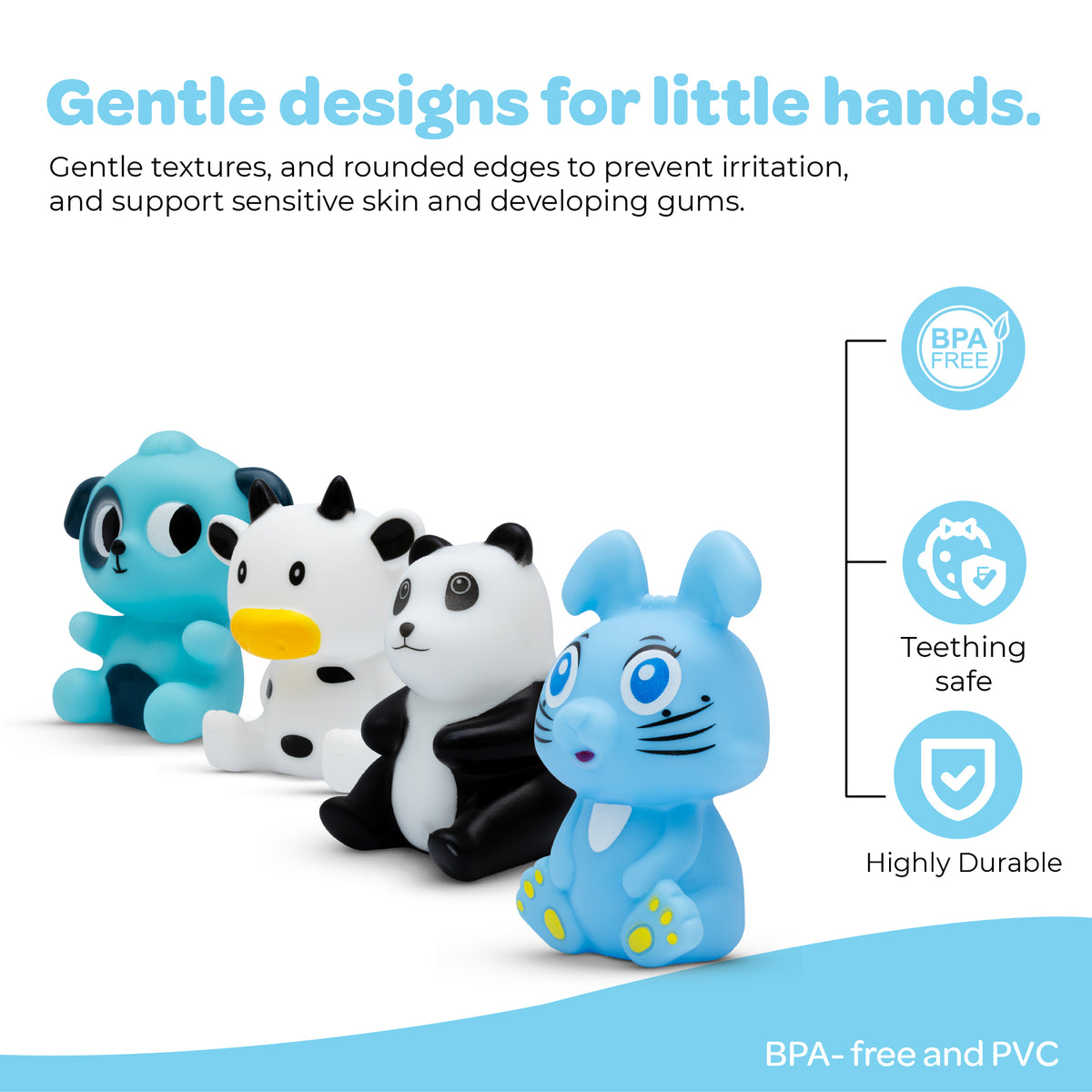 The Moon Brand Splash and Play Baby Bath Toys with Squeaker for Toddlers| Safe & Non-Toxic Bath Time Fun for Babies — The Moon Brand product image