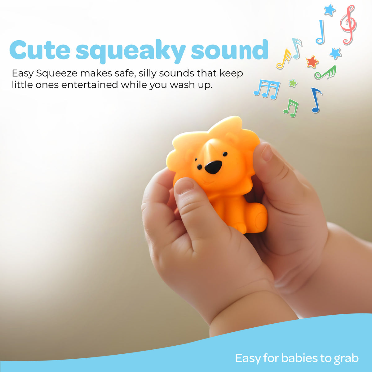 Moon Splash and Play Baby Bath Toys with Squeaker for Toddlers - Pack of 8 — The Moon Brand product image