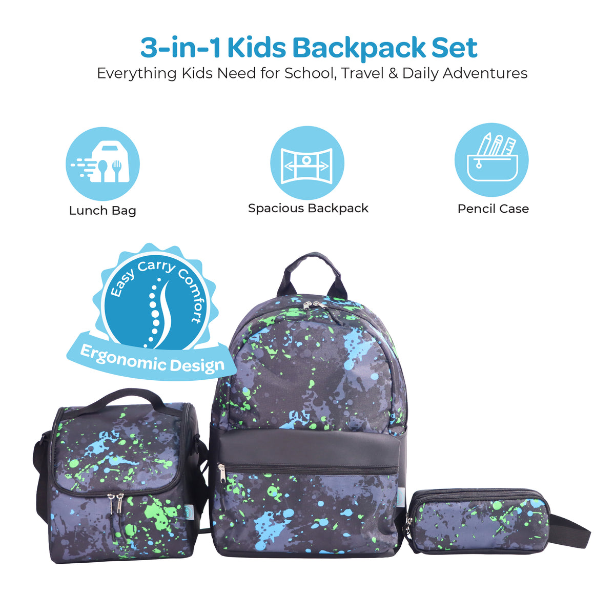 MOON  3 in 1 Kids Backpack Set
