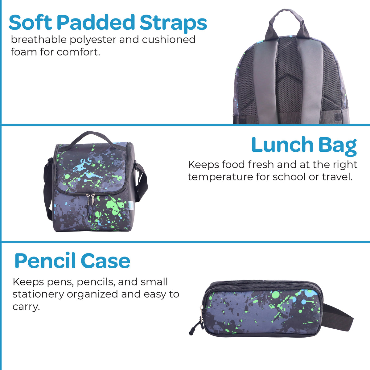 MOON  3 in 1 Kids Backpack Set