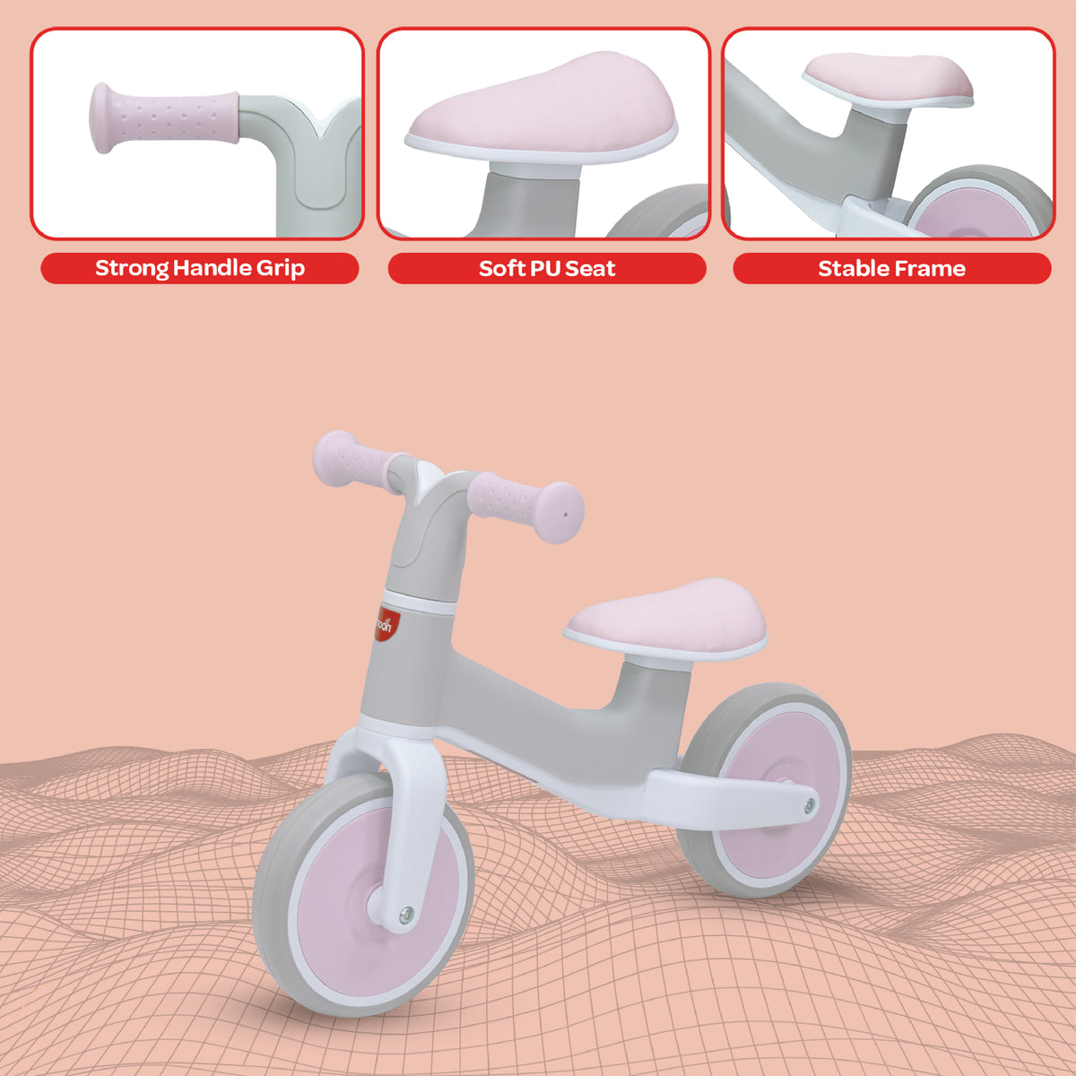 MOON Swift Baby Balance Bike-pink