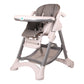MOON Trestle Foldable Baby Feeding/Dinning Highchair-Grey
